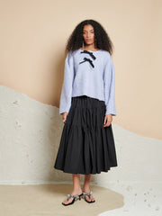 <b> Ghospell </b> Harriet Tiered Midi Skirt