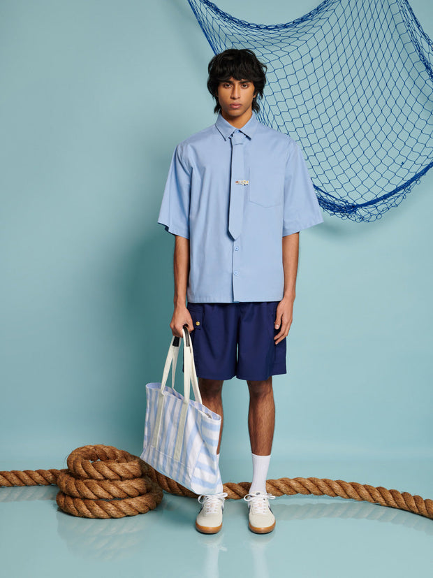 Remora Shirt with Tie Cloud Blue / Z