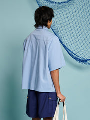 Remora Shirt with Tie Cloud Blue / Z