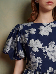 Natalia Floral Jacquard Dress