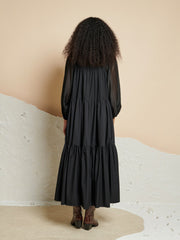 <b> Ghospell </b> Harriet Tiered Midi Dress