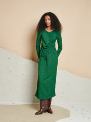 <b> Ghospell </b> Isra Drawstring Midi Dress