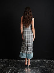 <b> Ghospell </b> Kora Check Midi Dress