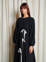 <b> Ghospell </b> Campbell Ruched Midi Dress