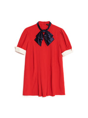 Ahoy Pleated Mini Dress