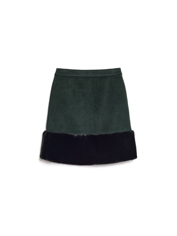 Fortune Faux Fur Mini Skirt