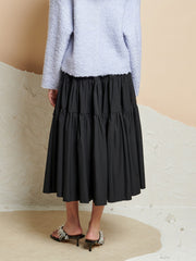 <b> Ghospell </b> Harriet Tiered Midi Skirt